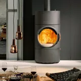 Austroflamm Clou Xtra Kaminofen Stahl gussgrau RR oben oder hinten