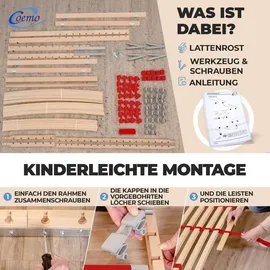 Coemo RUBY mit Kopf- & Fußteilverstellung 90 x 200 cm