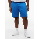 Tommy Hilfiger Big & Tall Chinoshorts "BT-DENTON 9.5 ESS TWILL-B", Herren, Gr. 48, N-Gr, blau orbit, Web, Obermaterial: 97% Baumwolle, 3% Elasthan, TOMMY HILFIGER BIG & TALL, ca. Mitte Knie, Hosen Chinoshorts, Twill, slim fit, Große Größen
