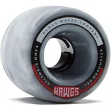 Landyachtz Hawgs Longboard-Räder, 63 mm, 78a, Grau/Weiß
