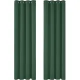 Deconovo Single Blackout Curtains Thermo-Verdunkelungsvorhänge für Schlafzimmer, Polyester, 140 x 260, 2