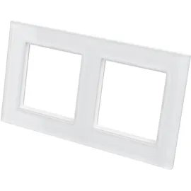 Homematic IP Glasrahmen 2-fach Weiß