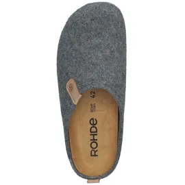 ROHDE Herren Pantoffel Wollfilz Hausschuh Wechselfußbett Napoli-H 6900, Größe:40 EU
