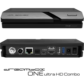 DreamBox One Combo Ultra HD BT 1x DVB-S2X MIS / 1xDVB-C/T2 Tuner 4K 2160p E2 Linux Dual WiFi H.265 HEVC
