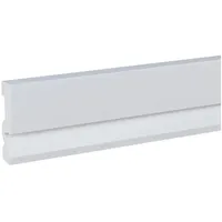 PROVISTON Sockelleiste 20 x 90 x 2000 mm Moderne Fußleiste Eckiges Profil Hochwertige Fußleiste Kunststoff Weiß Wasserfest, Robust und Langlebig