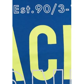 JACK & JONES T-Shirt JACK & JONES "JCOKOMPO Kurzarm-Design mit Print und optimaler Passform", Herren, Gr.