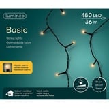 Lumineo LED Lichterkette Basic 480 Lichter classic weiß mit Dimmer