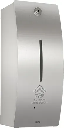 KWC Professional STRATOS elektronischer Desinfektionsmittelspender für Aufputzmontage - chromnickelstahl