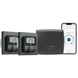 Homematic IP Starter Set Fußbodenheizungssteuerung • für 2 Räume • anthrazit