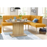 exxpo - sofa fashion Costa 157 x 92 x 245 cm Struktur langer Schenkel links mustard