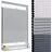 Woltu Wabenplissee 85 x 220 cm grau/weiß