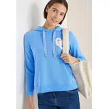 Cecil Hoodie mit Stickerei Blau L