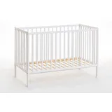 ASM-Moebel Kinderbett Gitterbett Beistellbett + Weiß