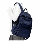 Lendolk Rucksack Herren mit Laptopfach,wasserdicht Rucksäcke Damen Schulrucksack Teenager Mädchen Jungen, Großer Uni Rucksack mit vielen fächern(Marineblau)