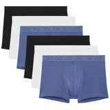HOM Retro Short / Pant 6er Pack Blau / Schwarz / Weiß S