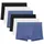 HOM Retro Short / Pant 6er Pack Blau / Schwarz / Weiß S