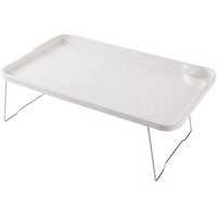 OBiQuzz Bett mit Laptoptisch Fauler Kleiner Tisch Studentenwohnheim Tisch Klapptisch Klappkommode Kleiner Esstisch Küche Organisation (White, A)