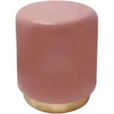 Kayoom Beistelltisch Rosa, Gold, Metall Uni rund Sockel 35x44.5x35 cm Wohnzimmer, Wohnzimmertische, Beistelltische, Beistelltische Metall