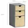 KESPER Organizer 14 x 16 x 27 cm 1-tlg. Grau/Natur