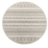 the carpet Teppich »Calgary round«, rund, 1 mm Höhe, moderner robuster In und Outdoor Teppich beige