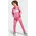 Kinder Sportanzug Seasonal Essentials Tiberio 3-Streifen Tricot Kids Trainingsanzug rosa weiß 110-116cm 5-6J