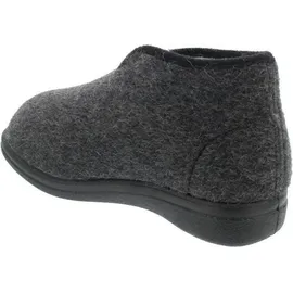 Fischer Markenschuh Klett-Hausschuh Schurwolle Grau 44