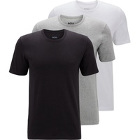 Boss T-Shirt mit Label-Stitching im 3er-Pack Modell Classic Dreier-Pack T-Shirts aus Baumwolle Logo-Stickerei Assorted-Pre-Pack S