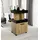 Forte Barschrank Homebar 50,2 x 88,5 x 41 cm Artisan Eiche/Schwarzeiche