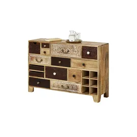 Möbel Kraft Sideboard 114 x 80 x 39 cm Mehrfarbig