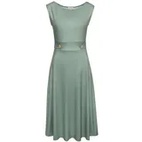 LASCANA Midikleid Unifarben Grün 36