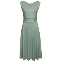LASCANA Midikleid Unifarben Grün 36