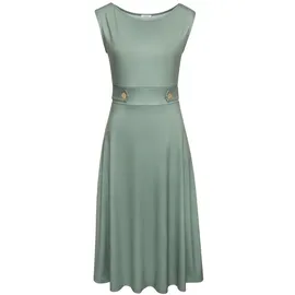 LASCANA Midikleid Unifarben Grün 36