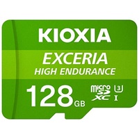 Kioxia EXCERIA High Endurance microSDXC 128GB Kit, UHS-I U3, A1, Class 10 (LMHE1G128GG2)