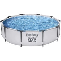 BESTWAY Steel Pro Max Frame Pool 305 x 76 cm lichtgrau