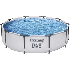 BESTWAY Steel Pro Max Frame Pool 305 x 76 cm lichtgrau