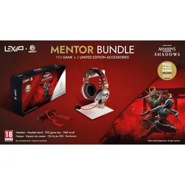 LEXIP Assassins Creed Shadows - Mentor Gaming Headset Gold/Rot/Schwarz/Weiß PS5