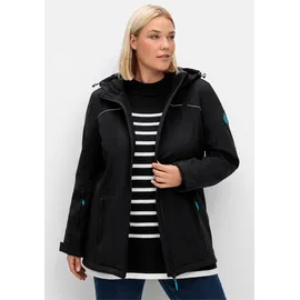sheego Funktionsjacke in schwarz | Gr.: 48