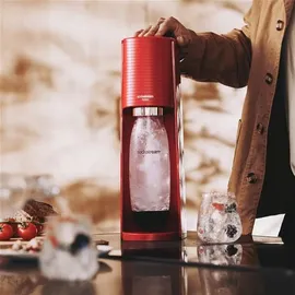 Sodastream Terra red + PET-Flasche 1 l + Zylinder 