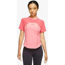 NIKE Damen W NK DF AIR SS TOP, CORAL CHALK/SEA CORAL/ADOBE, L