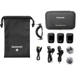 Saramonic Blink 500 Prox B2 | 2 Personen Wireless 2.4GHz Clip-On Mikrofonsystem mit Lavaliers
