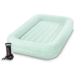 INTEX 66810NP - Kinder-Reisebett - mit Handpumpe (71x132x10cm) Luftbett Reisebett Kinderbett
