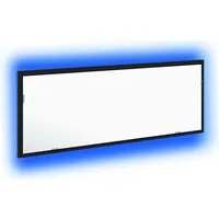 VidaXL LED Badspiegel Schwarz Eiche 100x8,5x37 cm