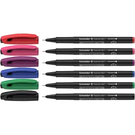 Schneider Fineliner Topliner 967, 6er Set