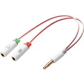Sandberg 508-59 - Audio-splitter (2 X 3,5 Mm/3,5 Mm), Weiß