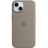 Apple Silikon Case mit MagSafe iPhone 15 tonbraun