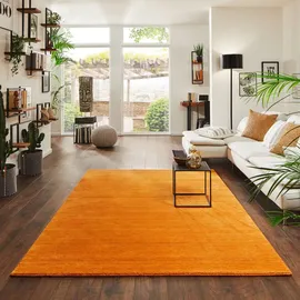 Steffensmeier Gabbeh Teppich Jaipur | Wolle, Terra, Größe: 140x200 cm Kurzflor Teppich für Wohnzimmer Handloom