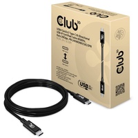 Club 3D USB-C 3.2 Kabel, 20Gb/s, 4K60Hz, 240W PD EPR, USB-C 3.2 Stecker auf USB-C 3.2 Stecker, 2m (CAC-1575)