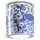 Ferroluce Deckenlampe 1 E27 rund blau/weiß