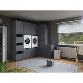 laundreezy Mehrzweckschrank-Set 253 x 238 x 68 cm Grau