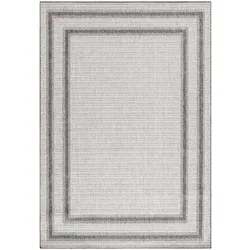 Teppich Outdoor Flachgewebe Bordüre Polypropylen Balkon Creme Rechteckig 160x230 | Kadima Design
